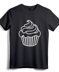 Cupcake Icon T-Shirt für Dessertliebhaber und Backbegeisterte  leichtes T-Shirt mit klassischer Passform