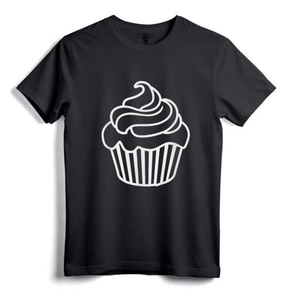 Cupcake Icon T-Shirt für Dessertliebhaber und Backbegeisterte  leichtes T-Shirt mit klassischer Passform