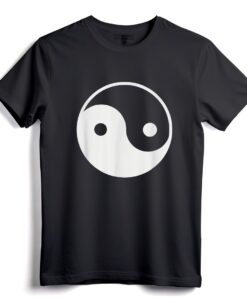Yin Yang T-Shirt - Meditations- und Buddhismus-Symbol-T-Shirt für spirituelles Gleichgewicht und Harmonie