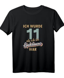 11. Geburtstag Shirt - Ich Wurde 11 Als Ich Im Lockdown War Retro T-Shirt für Kinder, Jugendliche & Geburtstagsgeschenke