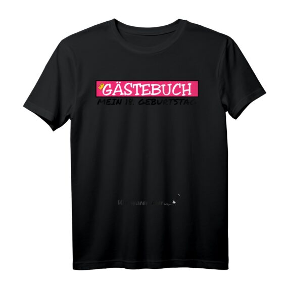 18. Geburtstag Gästebuch für Mädchen mit Krone - Witziges Geschenk & Partydeko für den unvergesslichen 18. Geburtstag