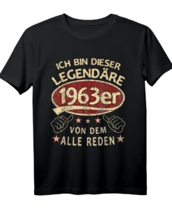 1963er Legendäres Retro T-Shirt zum Geburtstag  Lustiges Geschenk für Papa, Vater & Opa zum 60. Geburtstag, Vatertag & Weihnachten