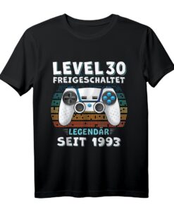 1993 Geburtstag Mann 30 Jahre Deko Lustig T-Shirt - Perfekte Geschenkidee & Partydekoration für den 30. Geburtstag