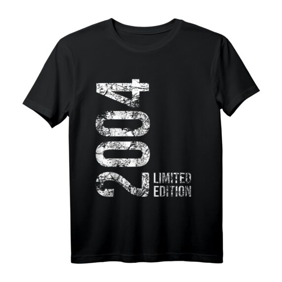 20. Geburtstag T-Shirt für Mann und Frau - Personalisiertes Geschenk für 2004 Geborene, perfekt für Sohn, Tochter, Nichte, Neffe