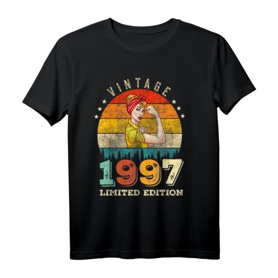 26. Geburtstag 1997 Limited Edition Vintage Frauen T-Shirt  Lustiges Retro Geburtstagsgeschenk für Familie & Freunde