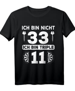 33. Geburtstag Dartspieler Lustig Dart T-Shirt  Klassisch geschnitten, perfekt für Geburtstagsfeiern & Dartfans