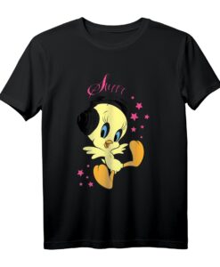 40. Geburtstag Kids Tweety Kopfhörer T-Shirt  Offiziell lizenzierte Looney Tunes Geschenkidee für Cartoon-Fans & Humorliebhaber