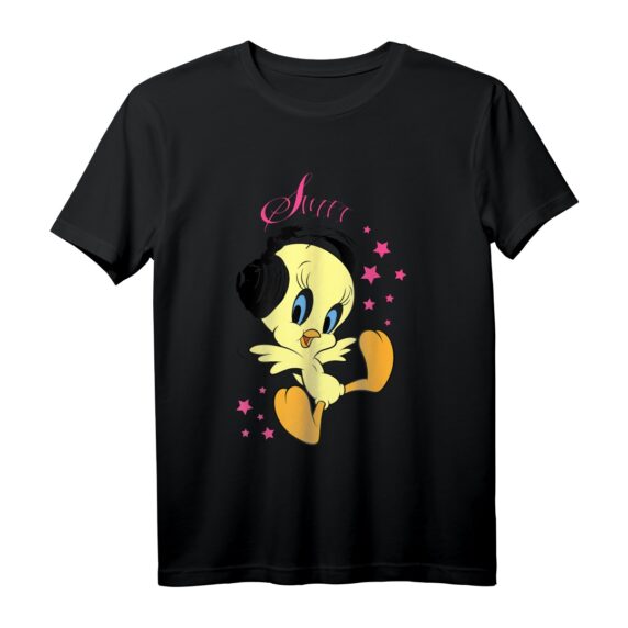 40. Geburtstag Kids Tweety Kopfhörer T-Shirt  Offiziell lizenzierte Looney Tunes Geschenkidee für Cartoon-Fans & Humorliebhaber