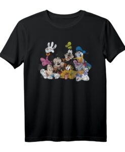 40. Geburtstag Mickey Classic Characters T-Shirt - Offiziell lizenziertes Disney Mickey & Friends Shirt für Fans und Sammler
