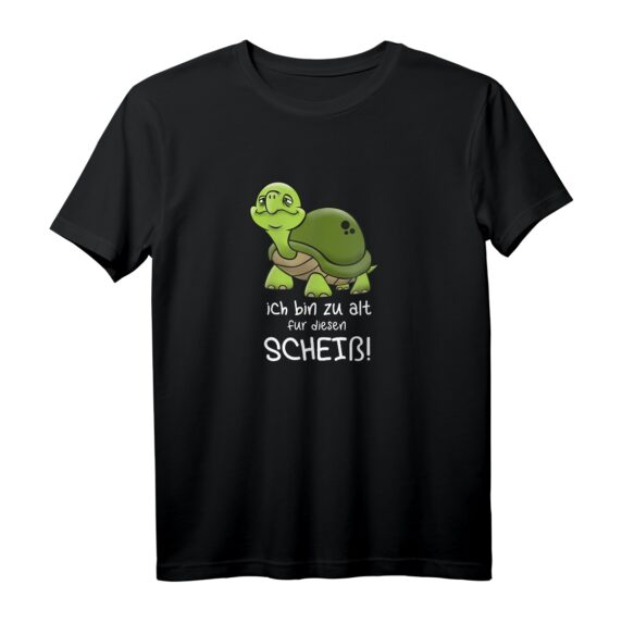 40 Geburtstag! Rentner T-Shirt mit Schildkröten-Design & Spruch - Lustiges Geschenk für Rentner, Läufer & Partymuffel