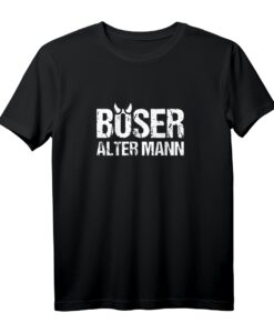 40. Geburtstag T-Shirt für Opa, Großvater & Rentner - Böser alter Mann mit Sarkasmus, Rocker & Biker Design