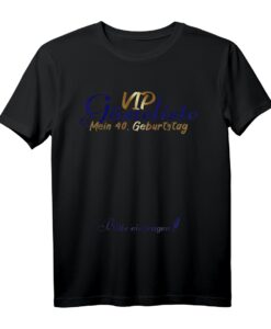 40. Geburtstag VIP Gästeliste T-Shirt  Lustiges Unterschriften-Design für Männer und Frauen, Jahrgang 1981, perfekte Partyidee