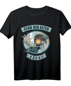 40 Jahre 40. Geburtstag Legendär Club der alten Säcke T-Shirt  Vintage Biker Look für den runden Geburtstag eines Mannes