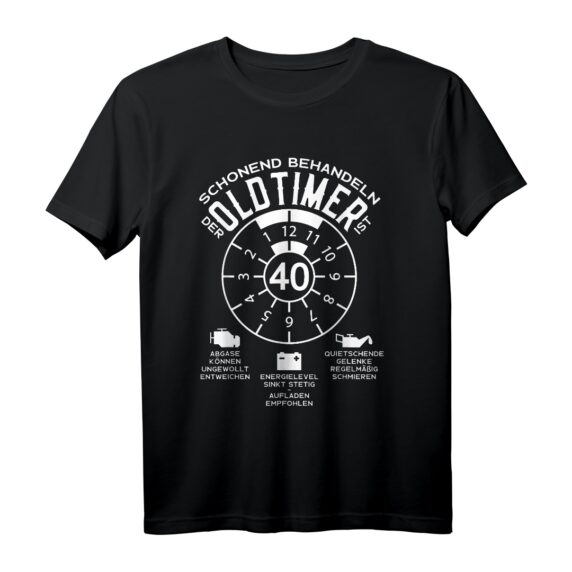 40 Jahre Oldtimer T-Shirt - Schonend behandeln Motiv für den Geburtstag eines Autoenthusiasten