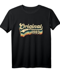 41. Geburtstag Geschenk für Männer und Frauen - Original Jahrgang 1983 T-Shirt im Retro Vintage Look für Geburtstagsfeier und Party