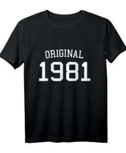 42. Geburtstag T-Shirt Original 1981  Geschenk für Männer und Frauen zum 42. Geburtstag, Klassisch und Hochwertig