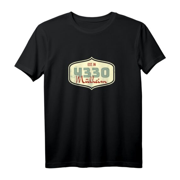 4330 Mülheim - Alte Postleitzahl Retro T-Shirt für Heimatliebhaber, Nostalgie & Stadtbezug