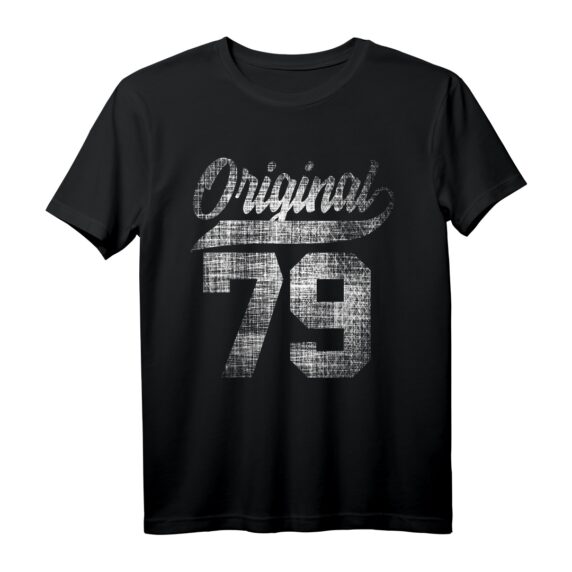 44. Geburtstag T-Shirt für Männer & Frauen - Vintage Jahrgang 1979 Geschenkidee für Damen, Herren, Mädchen und Jungen