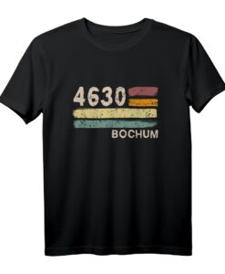 4630 Bochum Retro Postleitzahlen T-Shirt  Vintage Design für Heimatliebhaber & echtes Bochumer Geschenk zum Geburtstag