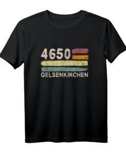 4650 Gelsenkirchen Retro Postleitzahlen T-Shirt  Nostalgisches Vintage Design für echte Gelsenkirchener & NRW-Heimatliebhaber