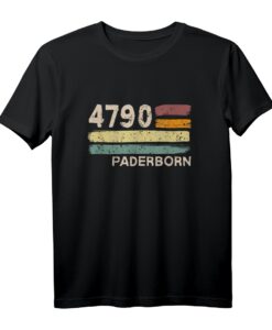 4790 Paderborn Retro Postleitzahlen T-Shirt - Vintage Heimatdesign für echte Paderborner und Nostalgie-Liebhaber