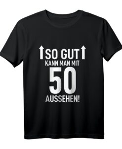 50. Geburtstag T-Shirt für Mann & Frau - Lustiges Geschenk & Partydekoration für den 50. Geburtstag