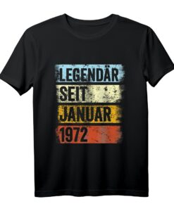 51. Geburtstag Mann T-Shirt - Legendär seit 1972 lustiges Geburtstagsgeschenk für Männer, Dekoration & Feierideen