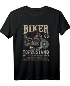 55. Geburtstag Mann Biker Shirt - Lustiges Motorrad T-Shirt zum 55. Geburtstag, 1968 Jahrgang, Geschenkidee für Motorradfahrer & Biker Freunde