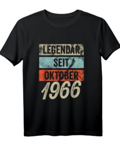 57. Geburtstag Mann T-Shirt - Legendär seit 1966 Lustiges Geschenk für den 57. Geburtstag, Feier & Dekoration