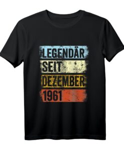 61. Geburtstag Mann T-Shirt - Legendär seit 1961 Lustiges Geschenk für Männer, Damen & Geburtstagsdeko