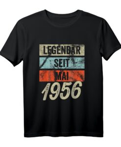 67. Geburtstag T-Shirt für Männer - Legendär seit Mai 1956, lustiges Geschenk & Dekoration für 67-Jährige
