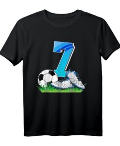 7. Geburtstag Fußballtrikot für Jungen  Perfektes Geschenk zum 7. Geburtstag für kleine Fußballfans