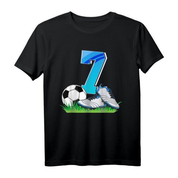 7. Geburtstag Fußballtrikot für Jungen  Perfektes Geschenk zum 7. Geburtstag für kleine Fußballfans