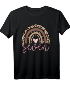 7 Jahre Leopard Geburtstag Party T-Shirt  Lustiges Familienoutfit für den Kindergeburtstag
