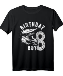 8 Jahre altes Kind Geburtstag Junge - Dirt Bike & MX Motorrad T-Shirt - Perfektes Geschenk für kleine Motocross Fans