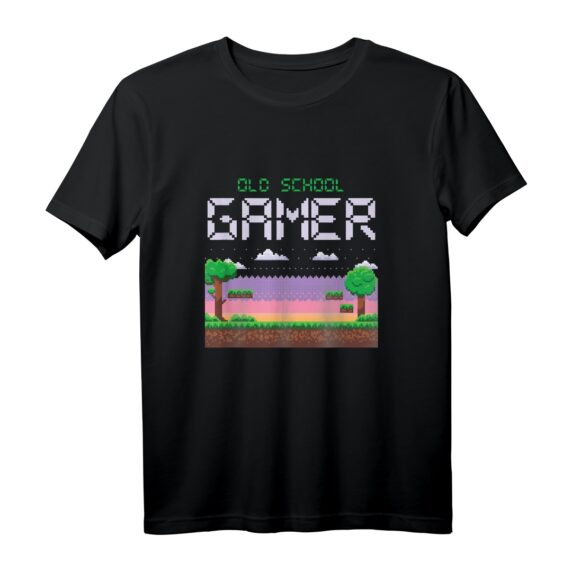 Alt-Schule Retro-Spieler Geek Pixel Video Gaming Console Fan T-Shirt  Perfektes Geschenk für Gaming-Fans und Familienmitglieder zu Weihnachten, Geburtstag oder Jubiläum