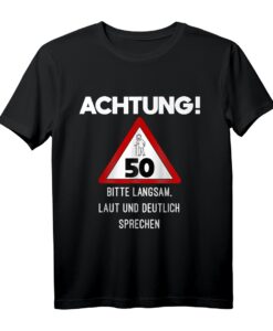 Alter Mann Achtung 50 Jahre T-Shirt - Lustiges Geburtstagsgeschenk für Männer, Papa, Opa, Vater oder Onkel zum 50. Geburtstag