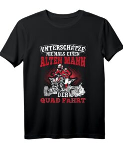 Alter Mann Der Quad Fährt ATV Rentner Quad T-Shirt  Lustiges Motorsport T-Shirt für Senioren und Quad-Enthusiasten
