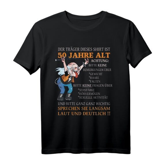 Alter Sack Der Träger ist 50. Geburtstag Ü50er T-Shirt für Frauen & Männer  Lustiges Geschenk für Überraschungsparty & Jubiläum ab 50