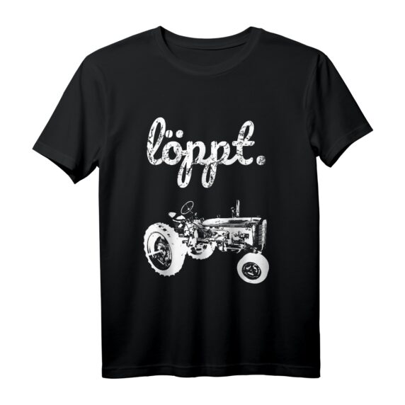 Alter Trecker Landwirt T-Shirt mit plattdeutschem Spruch - Perfektes Geschenk für Norddeutsche Landwirte, Landjugend und Traktorliebhaber zu Weihnachten & Geburtstag