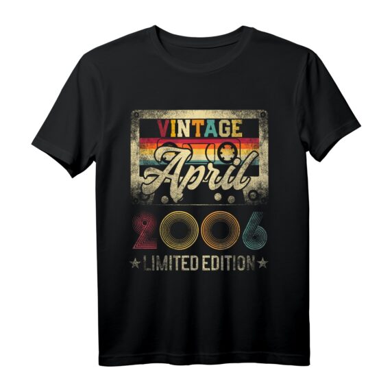 April 2006 16. Geburtstag Geschenk - Limitierte Vintage Edition T-Shirt im Retro-Stil für Teenager und Party-Outfit