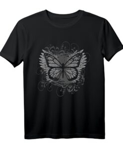 Ästhetisches Y2K Feenflügel Schmetterling T-Shirt - Grunge, Gothic & Alternative Mode für Jugendliche