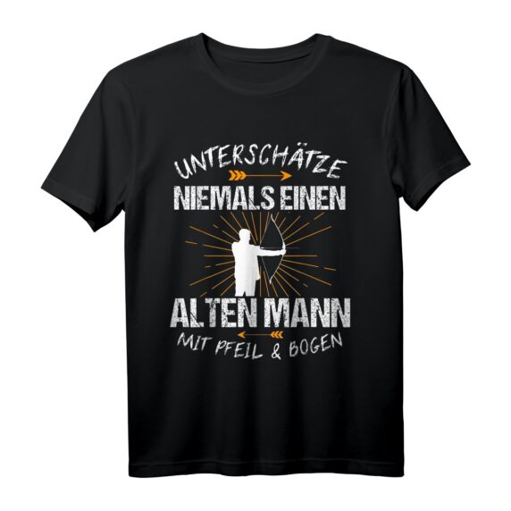 Bogenschießen T-Shirt für Bogenschützen - Lustiges Retro Outfit für Papa & Sohn, Pfeil Geschenk für Sport & Bogenjagd