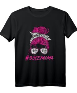 Böse Alte Frau Mama Totenkopf T-Shirt - Rebellisches Damen Design mit Messy Bun und Tattoo Grafik, Perfekt als Geschenk