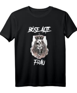 Böse alte Frau Totenkopf Camouflage Tarnmuster T-Shirt  Lustiges Geschenk für Oma, Mutter & Rentnerinnen mit Humor für Halloween & Vatertag