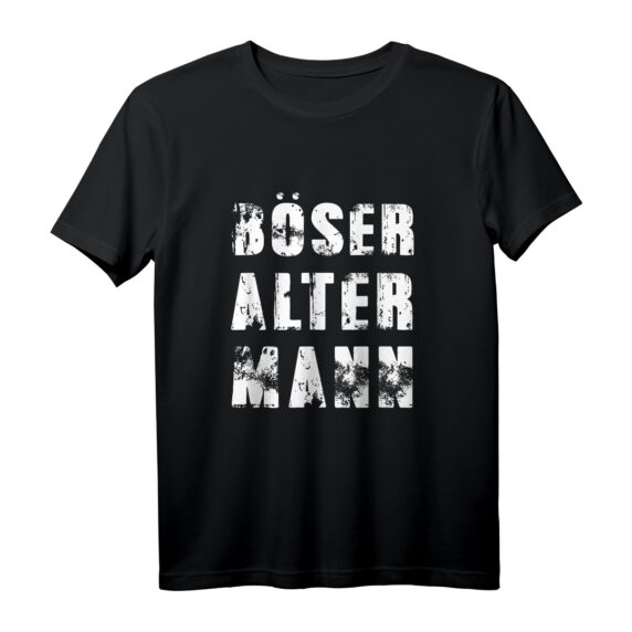 Böser alter Mann - Lustiges Geschenk-T-Shirt mit sarkastischen Sprüchen für Männer im Alter, perfekt für Geburtstag, Weihnachten oder Vatertag