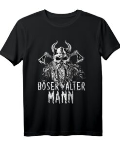Böser alter Mann - Witziges Wikinger T-Shirt mit sarkastischem Spruch für Männer  Perfektes Geschenk zum Geburtstag, Weihnachten & Vatertag
