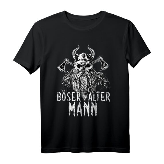 Böser alter Mann - Witziges Wikinger T-Shirt mit sarkastischem Spruch für Männer  Perfektes Geschenk zum Geburtstag, Weihnachten & Vatertag