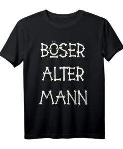 Böser Alter Mann Fun T-Shirt - Humorvolles Knochen-Design für Männer, Perfekt als Geschenk