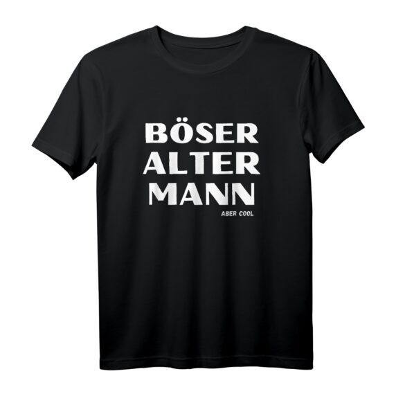Böser Alter Mann Papa Opa Totenkopf Skull Vintage Spruch T-Shirt  Lustiges, Sarkastisches Design für Männer, Opas & Vatertag Geschenk